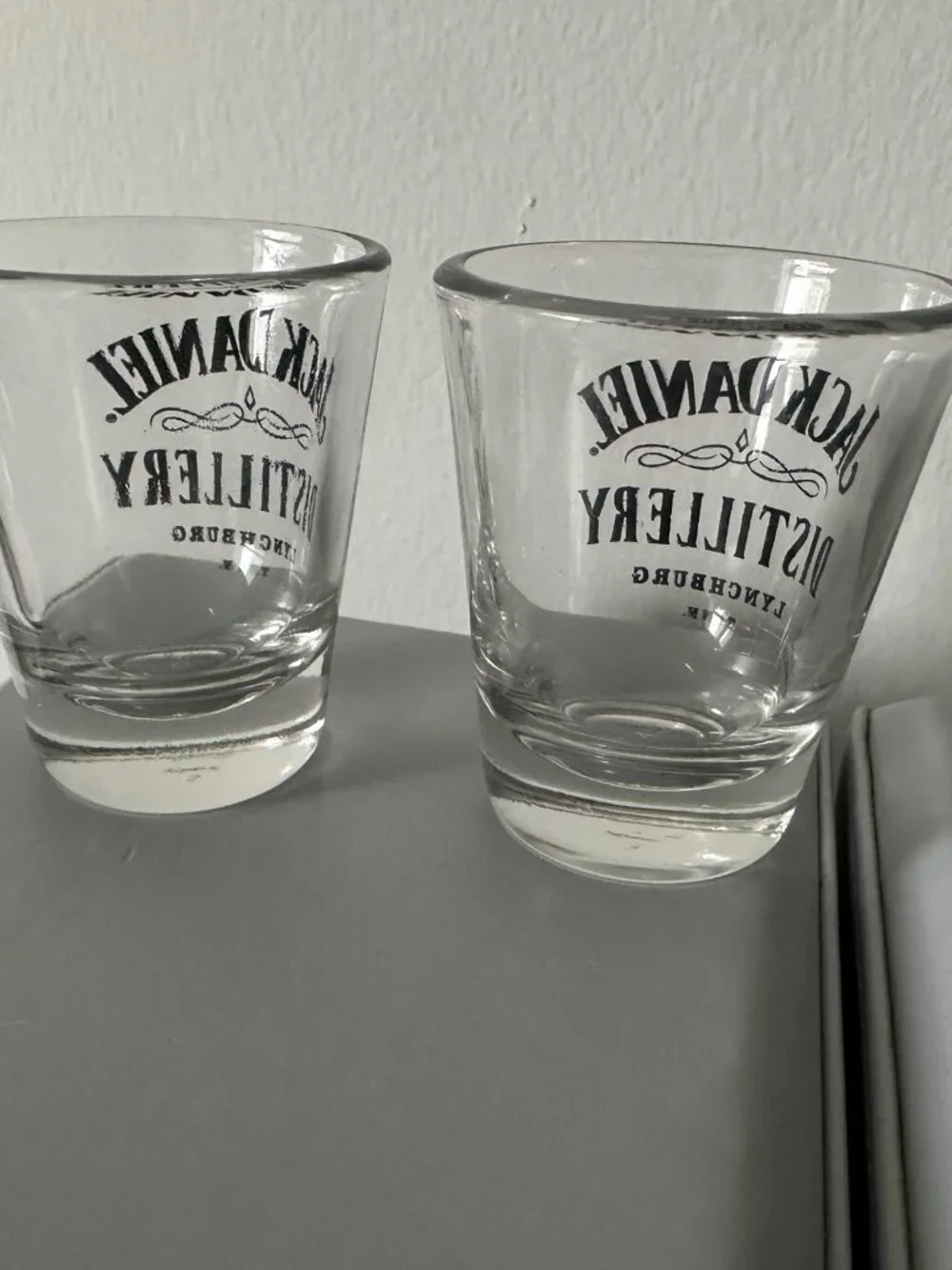NEW Jack Daniel's Distillery Lynchburg Tennessee Shot Glasses (Set of 2)